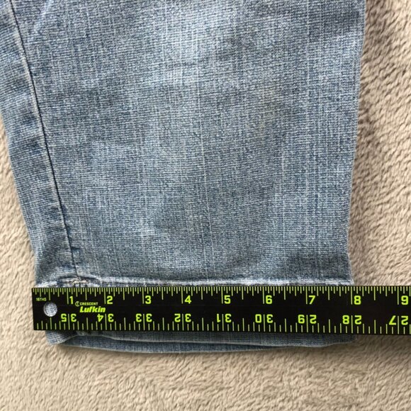 Lee Womens Capri Jeans Size 4P Straight Leg Blue Denim Casual Classic Summer - Picture 6 of 10